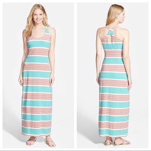 Tommy Bahama Keefe Stripe Cross Back Maxi Dress
